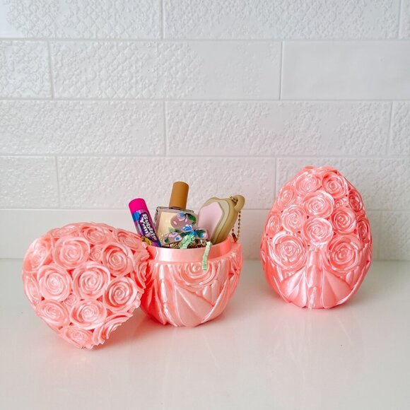 Large Rose-Covered Easter Eggs โ Handcrafted Party Favors, Spring Decor, Wedding - Picture 2 of 11
